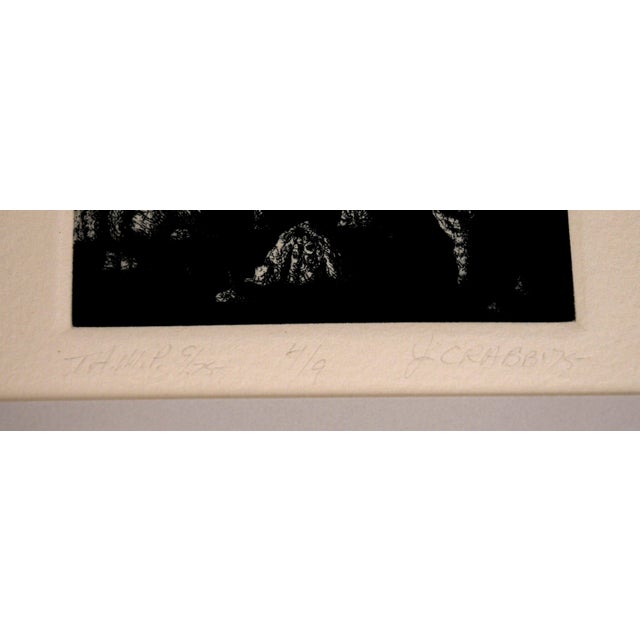 Printmaking Materials "t.h.u.m.p." - 1975 Surrealist Lithograph on Paper by Jim Crabb For Sale - Image 7 of 7