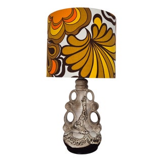 Mid-Century Ceramic Table Lamp from Steinbach, Germany, 1960s For Sale