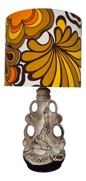 Mid-Century Ceramic Table Lamp from Steinbach, Germany, 1960s