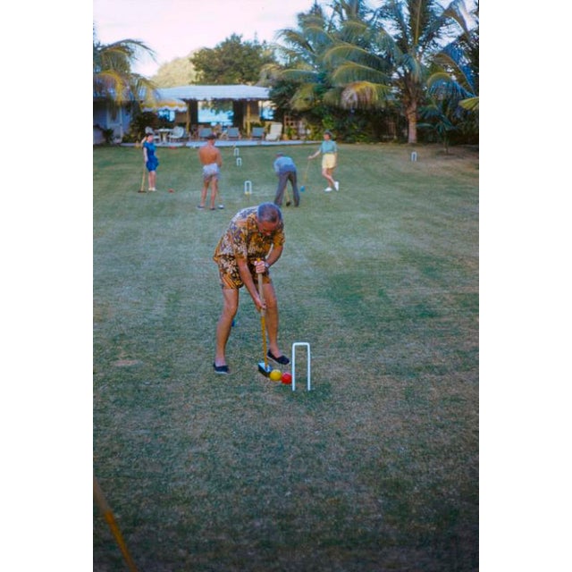 The Hamptons by Toni Frissell Visitors play croquet at the Mill Reef Club, Antigua, 1959. (Photo by Toni Frissell) 16x12"...