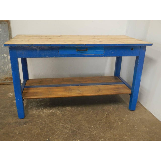 Vintage Worktable in Fir, 1970s For Sale - Image 11 of 11