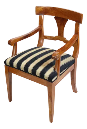 19th Century Biedermeier Armchair in Cherrywood