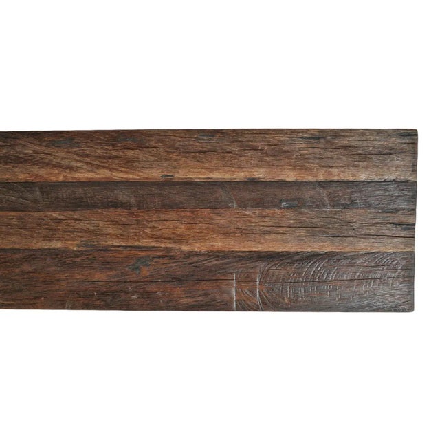 2020s Dark Teak Dakota Bench For Sale - Image 5 of 7