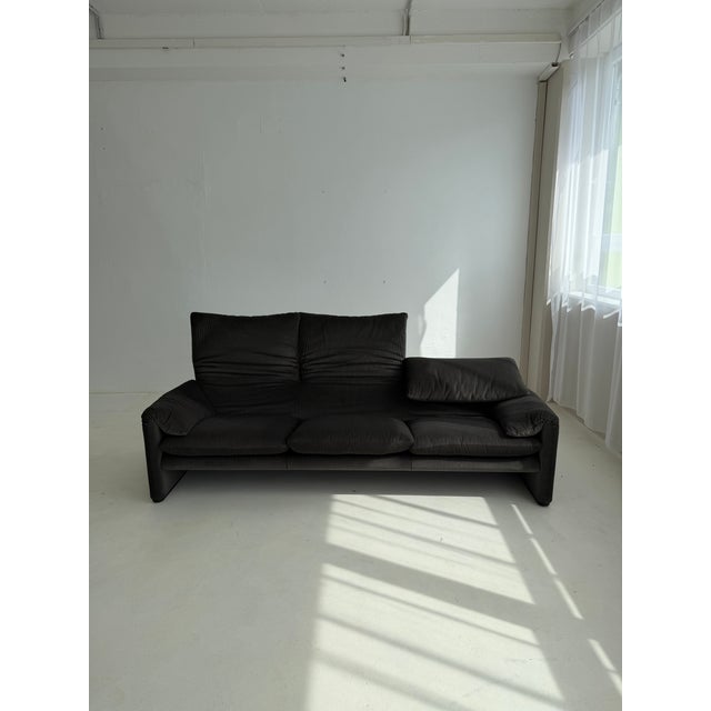 Maralunga 3-Seater Sofa by Vico Magistretti for Cassina, 1970s For Sale - Image 16 of 18
