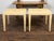 Wood Pair of Baker Furniture Midcentury Wicker Side Tables with Tapered Legs For Sale - Image 7 of 10