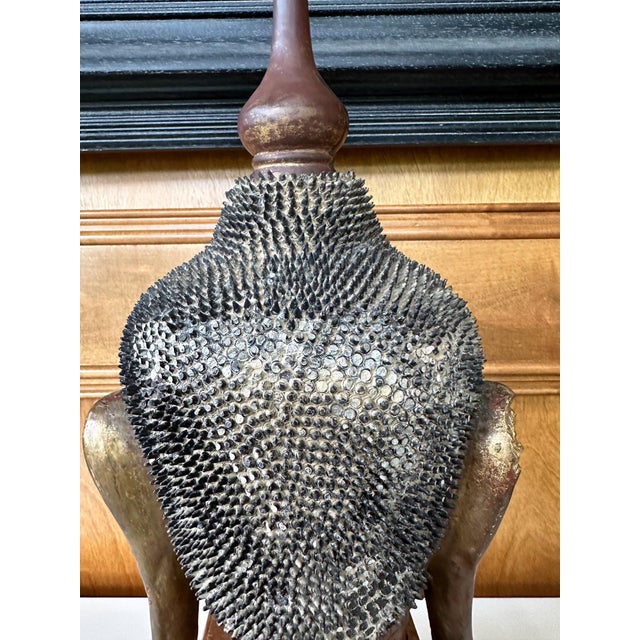 Antique Burmese Lacquer and Gilt Buddha Head Sculpture For Sale - Image 16 of 18