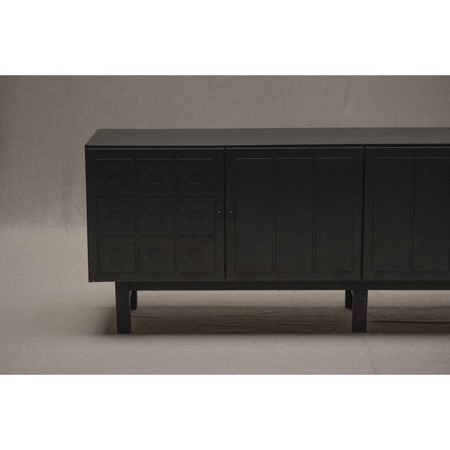 Black Brutalist Sideboard from De Coene, 1970s For Sale - Image 8 of 13