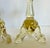 Pair of Depression Era Heisey Empress Sahara Yellow Glass Dolphin-Toe Candlesticks For Sale - Image 4 of 11