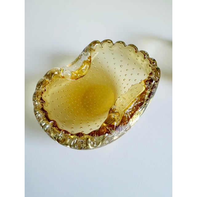 1960s Murano Bullicante Style Ashtrays - A Pair For Sale - Image 5 of 15