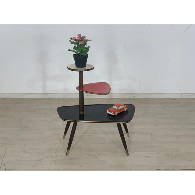 Black Vintage Side Table, 1960s For Sale - Image 8 of 8