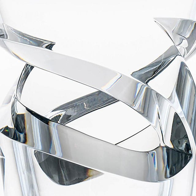 1970s Clear Crystal Vase from Baccarat, France, 1970 For Sale - Image 5 of 9