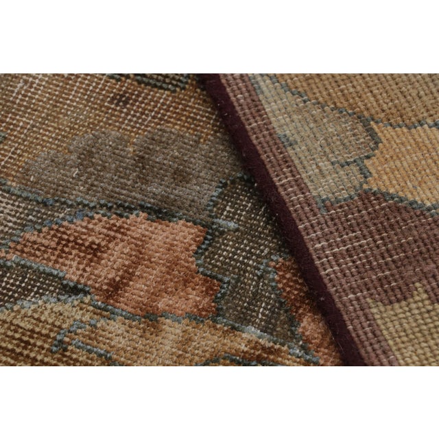 Camel Rug & Kilim’s Antique Ottoman Rug in Camel and Golden Brown Tones For Sale - Image 8 of 8
