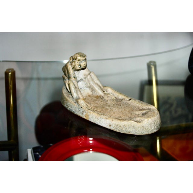 Beige Glazed Stoneware Trinket Dish by Charles Gréber, France, 1910s For Sale - Image 8 of 9