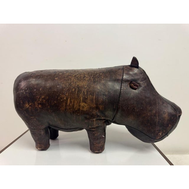 Vintage Leather Hippo by Dimitri Omersa for Liberty and Abercrombie and Fitch, 1970s For Sale - Image 18 of 18
