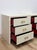 Early 20th Century Pair of Mitchell Gold + Bob Williams White Nightstands, Red Drawers For Sale - Image 9 of 14