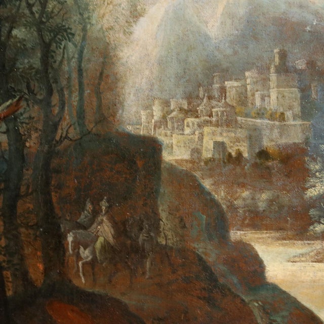 Flemish School Artist, The Preaching of St. John, 1600s-1700s, Oil on Canvas, Framed For Sale - Image 8 of 16