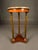 Italian Neoclassical Marble Top Lamp Table With Mahogany & Brass Base, Circa 1950 For Sale - Image 4 of 12