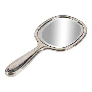 Tiffany & Co Sterling Silver Antique Vanity Mirror For Sale