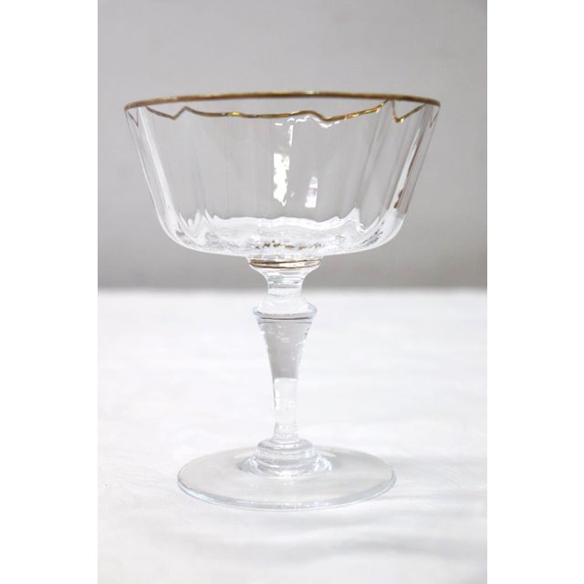 Glass Murano Blown Glass Champagne Glasses by Nason & Moretti, Set of 12 For Sale - Image 7 of 11