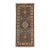 Gray and Beige Kazak-Style Tribal Runner Rug, 2'8" X 6'3" For Sale