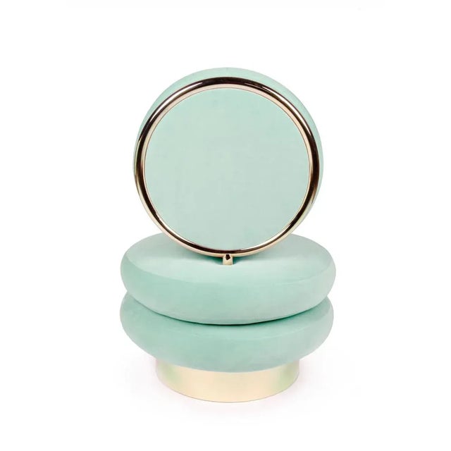 Mint Grace armchair by Royal Stranger Dimensions: 96 x 70 x 70 cm Materials: Mint velvet with polished brass Available in:...