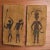 Mid-Century Modern Vintage Paintings on Bark Paper | Taiwanese Aborigine Art For Sale - Image 3 of 5