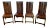 Acacia Wood Chairs - Set of 4 For Sale