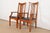 Mission Stickley Mission Arts & Crafts Cherry Wood High Back Spindle Armchairs, Pair For Sale - Image 3 of 12