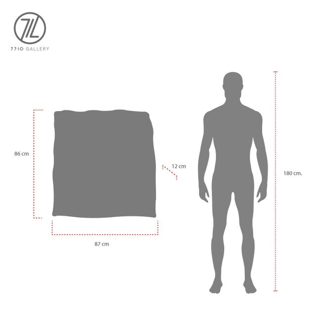 1970s Organic Modern Undulate Handmade Mirror For Sale - Image 6 of 7