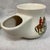White Scuttle Shaving Mug English Fox Hunt Scene by Liverpool Road Pottery and Antique Brush - 2 Piece For Sale - Image 8 of 12