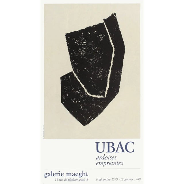 Raoul UBAC MAEGHT Gallery 1980 original poster on matt poster paper unsigned and not numbered printed by : Arte in mint...