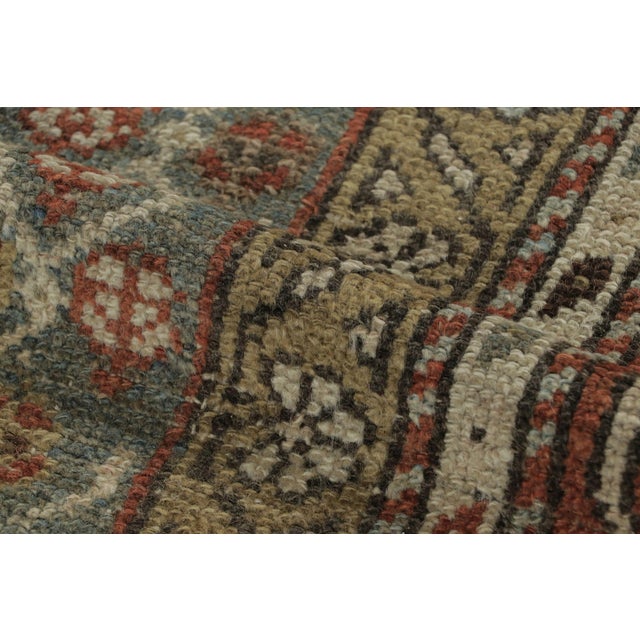 Antique Persian Kurdish Rug in Polychromatic Geometric Patterns - Rug & Kilim For Sale In New York - Image 6 of 7