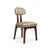 Contemporary Silhouette Dining Chair in Embroidered Fabric from Insidherland For Sale - Image 3 of 11