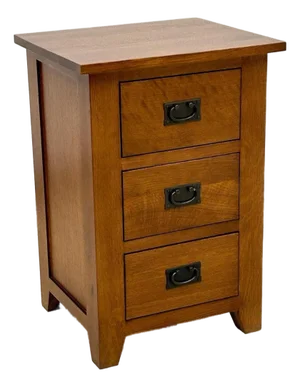Mission Quarter Sawn Oak 3-Drawer Nightstand |Micheal Cherry