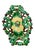 Vintage Majolica Oak Leaf and Acorn Reticulated Footed Centerpiece Bowl For Sale - Image 4 of 12