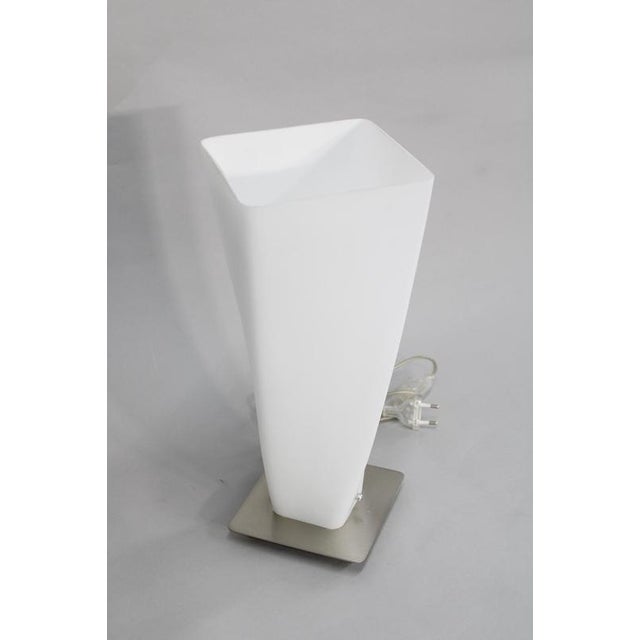 Italian Glass Table Lamp from Panzeri, 1990s For Sale - Image 3 of 10