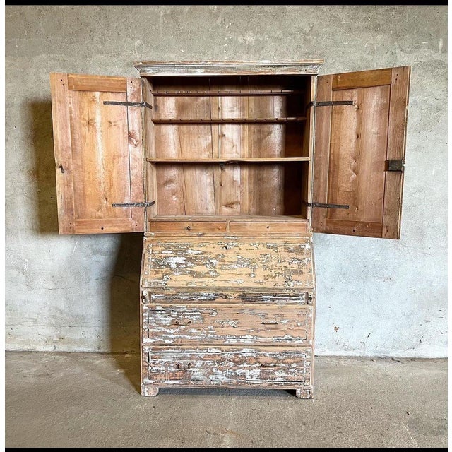 Mid 19th Century Antique Swedish Secretaire, 1844 For Sale - Image 5 of 7
