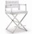 Director White Vegan Leather & Steel Counter Stool For Sale - Image 11 of 11
