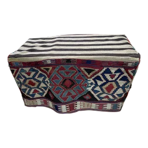 Antique Azerbaijan/ Shahsavan Cargo Bag or Mafrash, Bedding Bags, Soumak Kilim