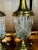 Metal Pair of Vintage Stiffel Brass & Cut Crystal Pineapple Hollywood Regency Table Lamps For Sale - Image 7 of 12