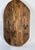 Contemporary Large Oval Breadboard Made From Antique Reclaimed Wood For Sale - Image 9 of 9