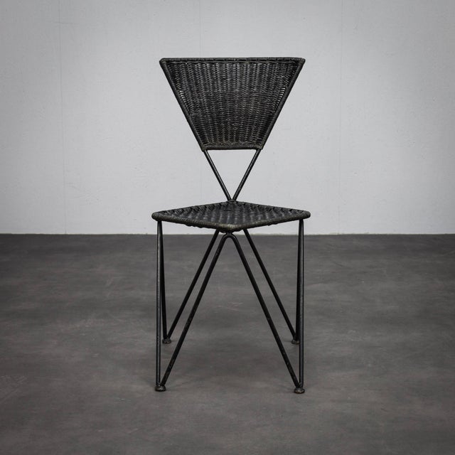 A rare pair of “sonett” chairs designed by karl fostel and produced by karl fostel seniors erben during the 1950s. The...