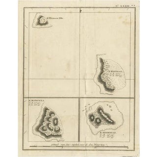 Antique Map of Islands, 1803 For Sale
