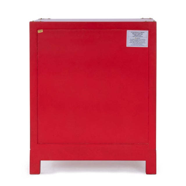 Ardennes Campaign End Table, Red For Sale In Chicago - Image 6 of 9