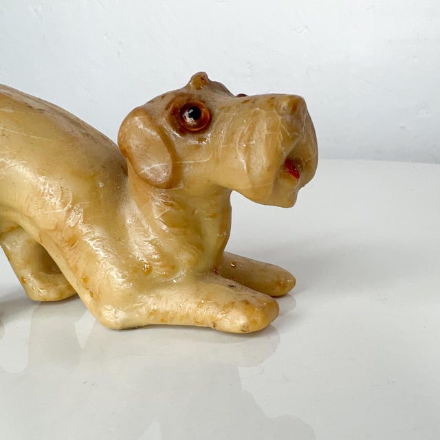 1940s Folk Art Vintage Dog Castile Soap Sculpture Carving For Sale - Image 10 of 11