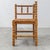 1950s Dutch Bobbin Turned Corner Chair With Rush Seat For Sale - Image 4 of 5