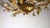 Mid-Century Modern Italian Banci Chandelier in Gilded Metal with Crystal Flower from Banci Firenze, 1950s For Sale - Image 3 of 11