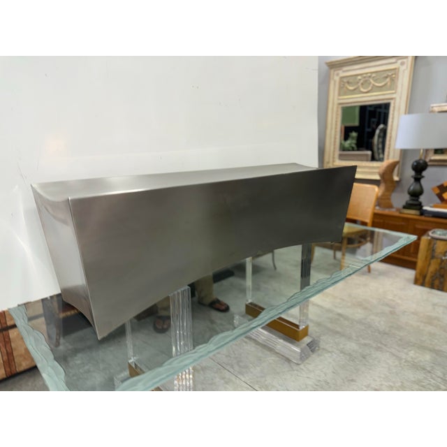 Monolithic Stainless Steel Bench For Sale In Miami - Image 6 of 10
