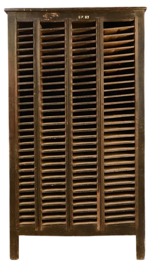 Vintage Industrial Postal Filing Cabinet, 1940s