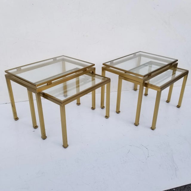 1950s Guy Lefevre for Maison Jansen Side Table - Set of 4 For Sale - Image 5 of 13